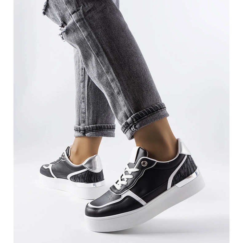 Sorte platformssneakers fra Tooele 1