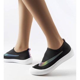 Sorte elastiske sneakers fra Stover 1