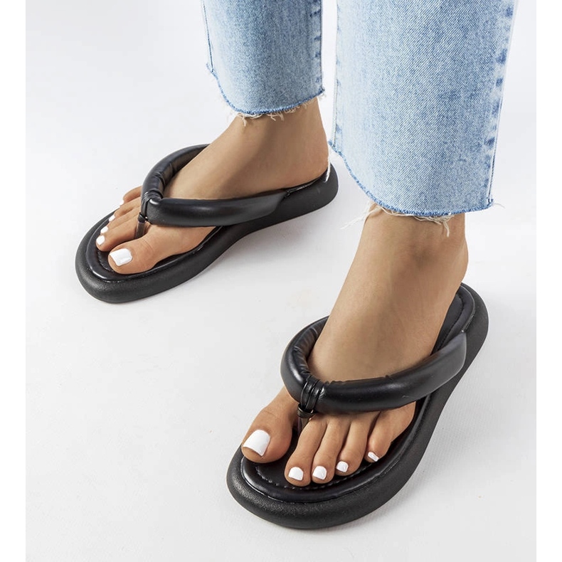 Smithfield sorte chunky flip-flops 1