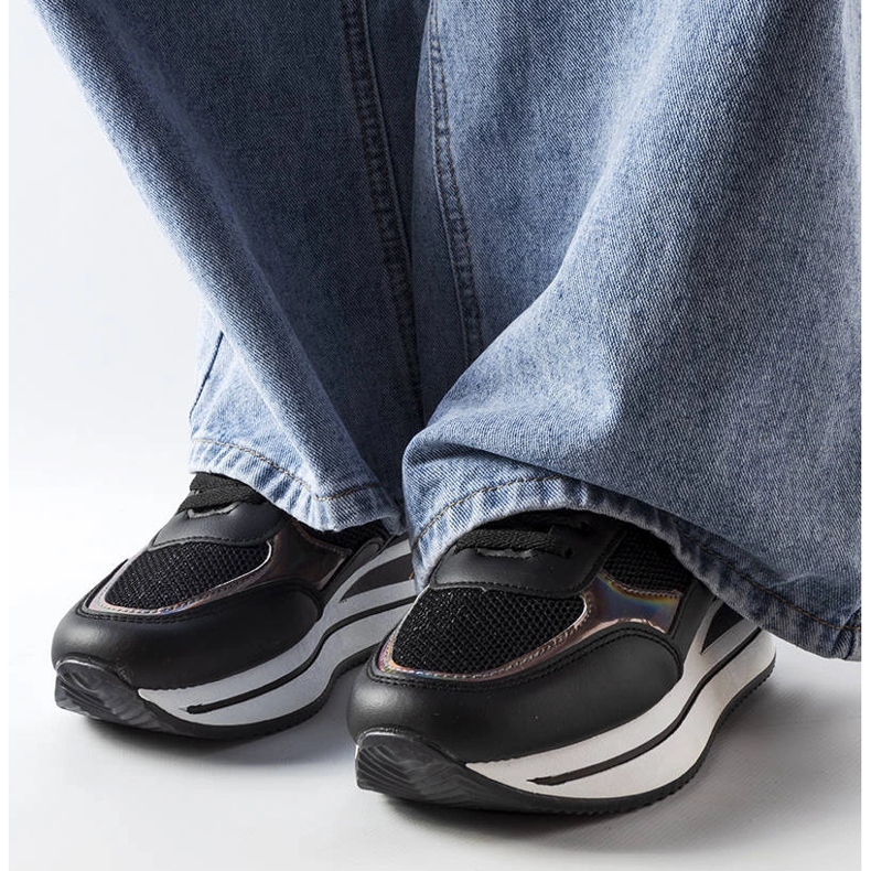 Ethel chunky sål sneakers sort 1