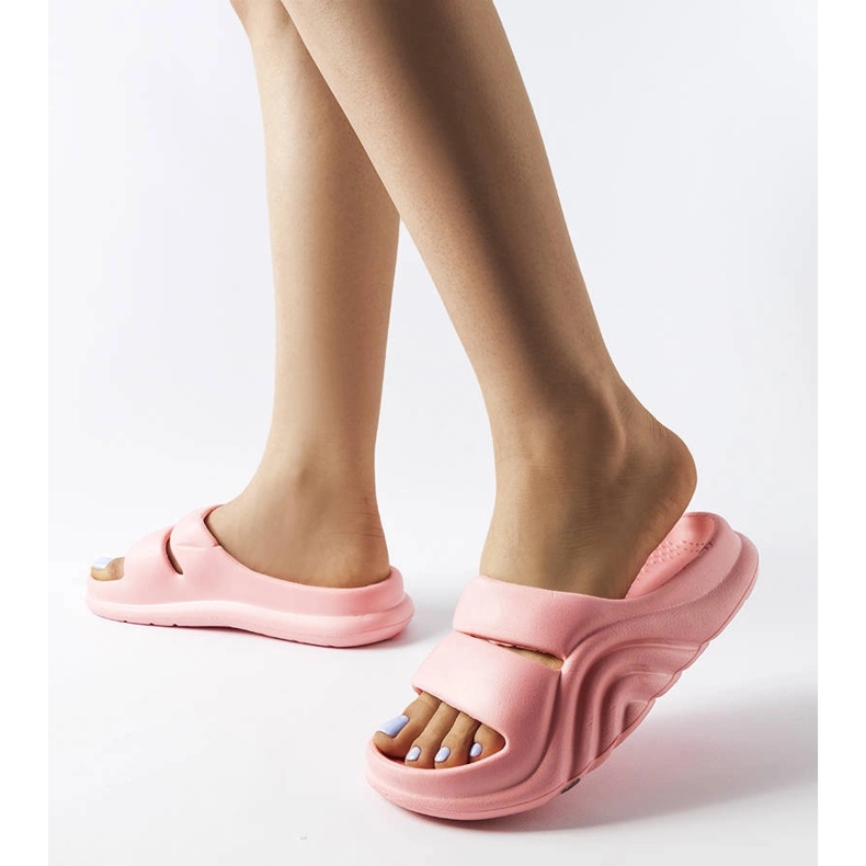 Pink gummi hjemmesko fra Geneve lyserød 2