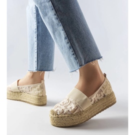 Beige mesh espadriller fra Bateliers 1