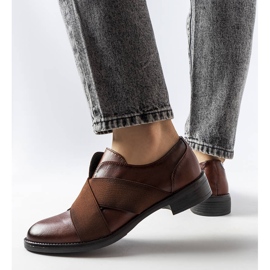 Beige brogues LS5379 Taupe brun 1