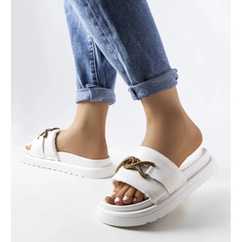 Hvide platformssandaler fra Frédérique 2