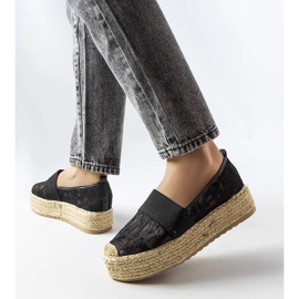 Sorte mesh espadriller fra Bateliers 1