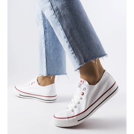 News Catherine sneakers i hvidt stof 1