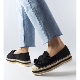 Sorte platform espadriller fra Idana 1
