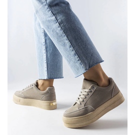 Grå platform sneakers fra Amathymes 2