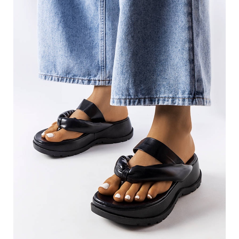 Inna Sorte chunky flip-flops fra Lupi 1