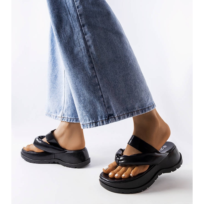Inna Sorte chunky flip-flops fra Lupi 2