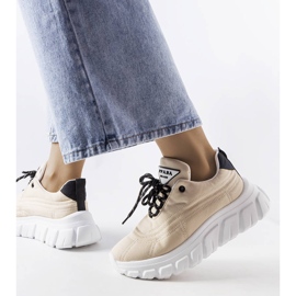 Beige sneakers fra Aisys 1