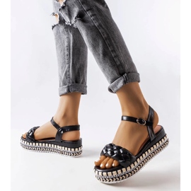 Katrin sorte platformssandaler 1