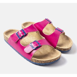 Pink korkskydere med spænder fra Lee Cooper LCW-22-35-1186K lyserød 1