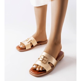 Sabrine guldflip flops gylden 1