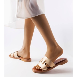 Sabrine guldflip flops gylden 2