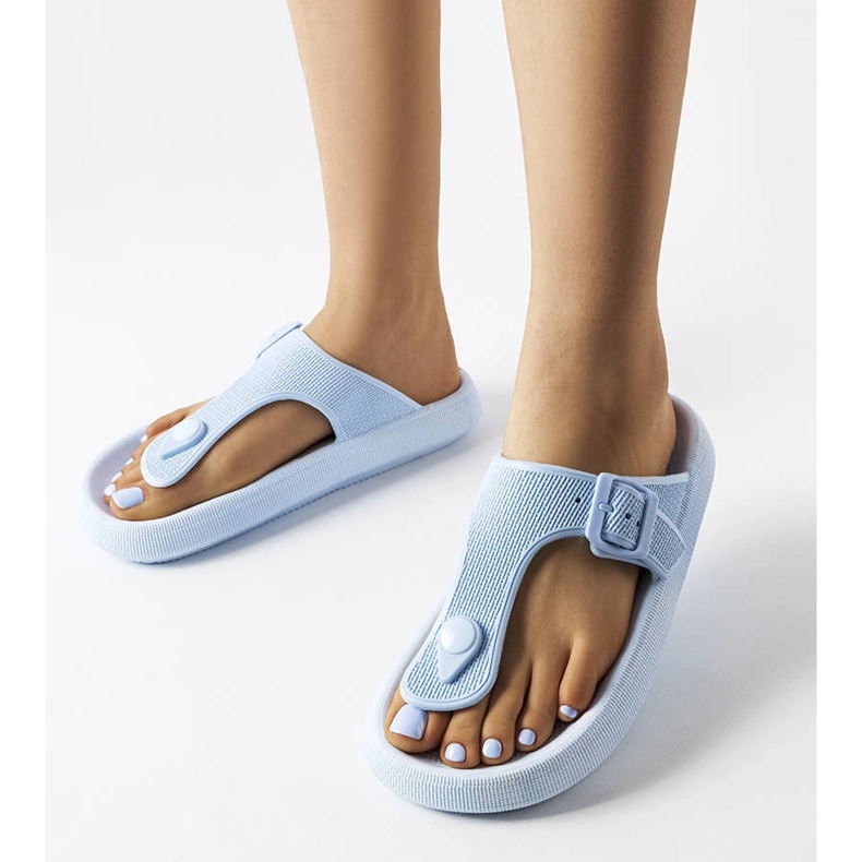 Blå platformssandaler fra Moretti 1