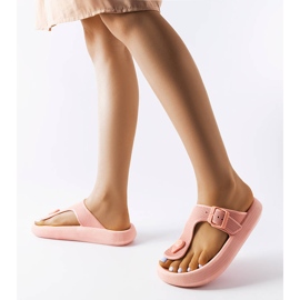 Pink platformssandaler fra Moretti lyserød 1