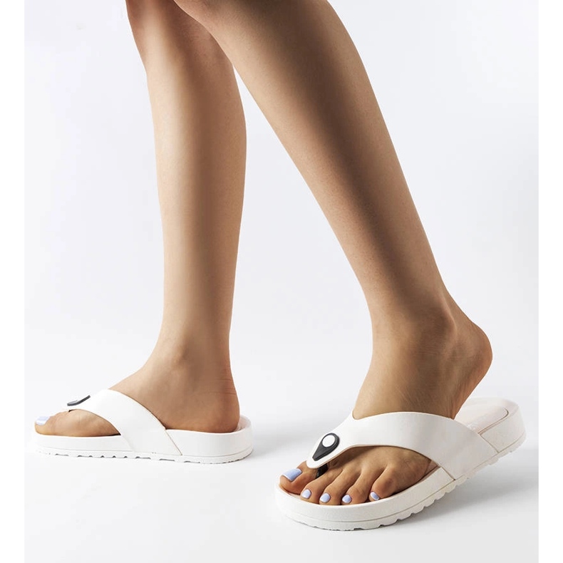 Elide hvide platform flip-flops 2