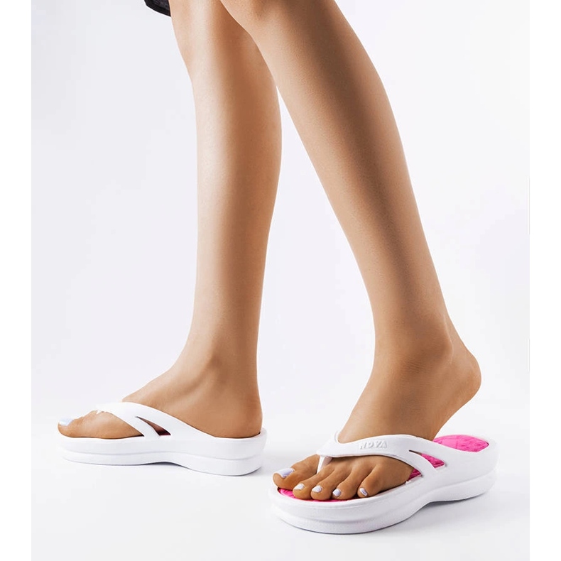 Isla lyse hvide flip-flops 2