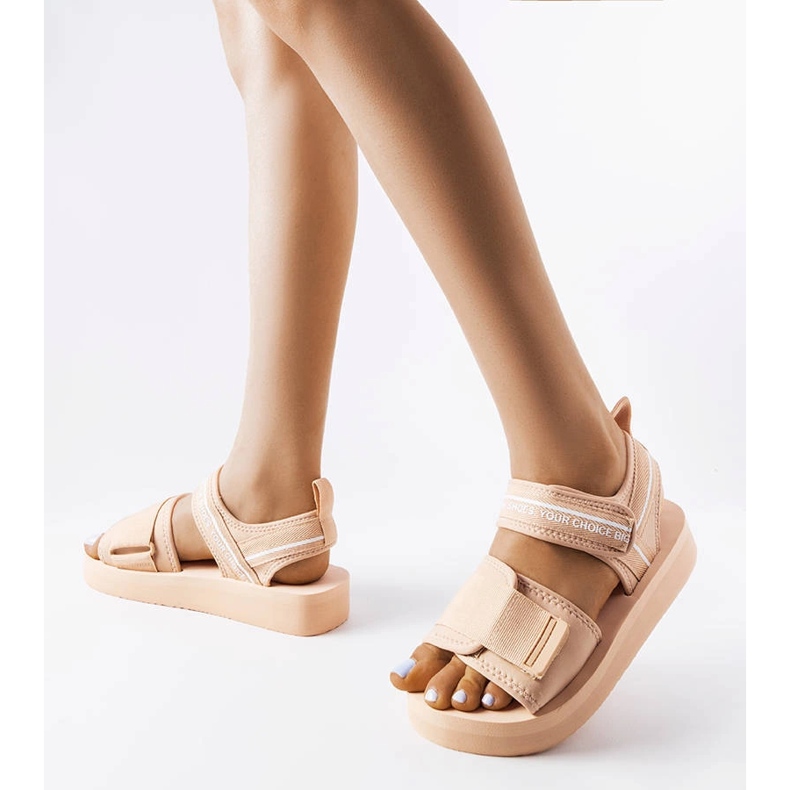 Big Star beige skumsandaler LL274787 1