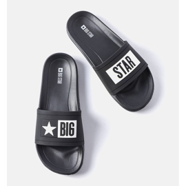 Big Star DD174699 sorte hjemmesko til mænd 1