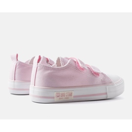 Pink Big Star børnesneakers KK374083 lyserød 2