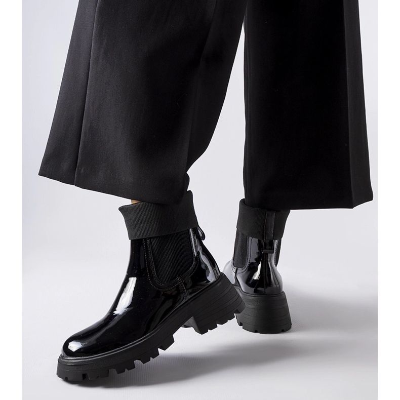 Breolungi sorte slip-on arbejdsstøvler 1