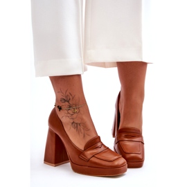 Sweet Shoes Camel Alisa højhælede pumper brun 3