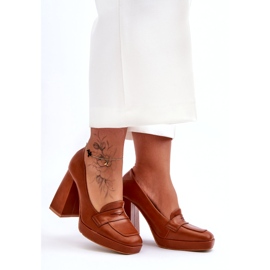 Sweet Shoes Camel Alisa højhælede pumper brun 2