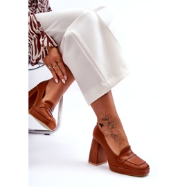 Sweet Shoes Camel Alisa højhælede pumper brun 1