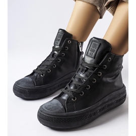 Sorte isolerede sneakers Big Star MM274023 1