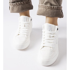 Hvide isolerede sneakers Big Star EE274352 1