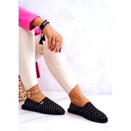Kvinder Big Star Polka Dot Espadrilles JJ274867 Sort 3