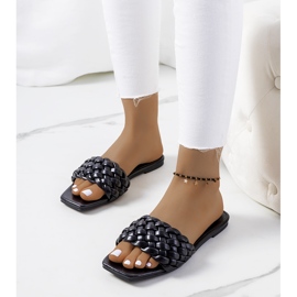 Sorte fladhælede sandaler fra D'Adda 1