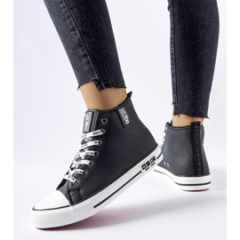 Sorte isolerede sneakers Big Star KK274598 1