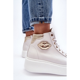 Høj lynlås sneakers til kvinder Lemar Hvid Katerin 1