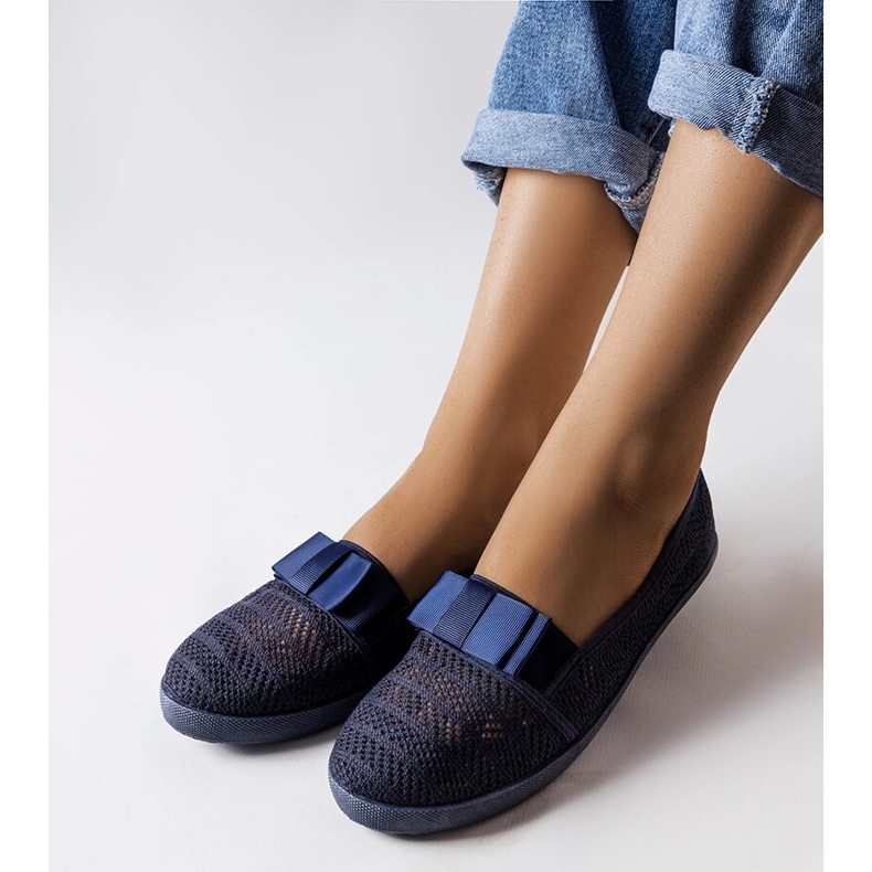 Marineblå Zorda openwork sneakers 1