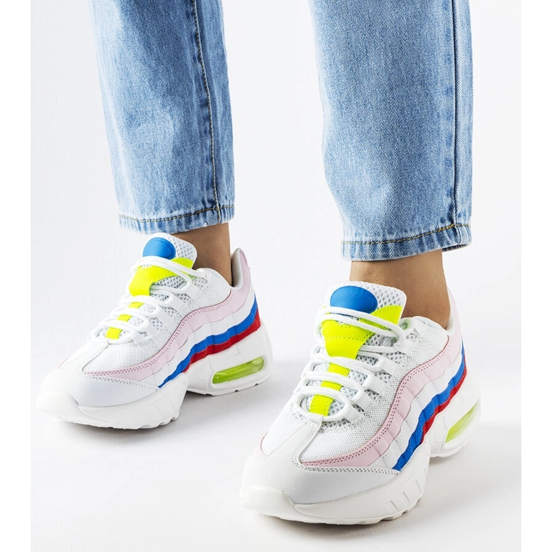 Inna Hvide sneakers med farvede indlæg fra Joline 1