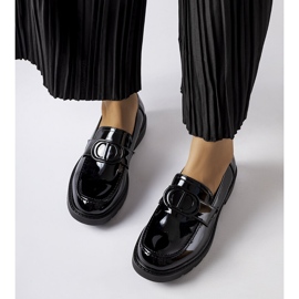 Inna Scranton sorte patent loafers 1