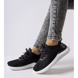 Sorte og hvide sneakers fra Nelson 1