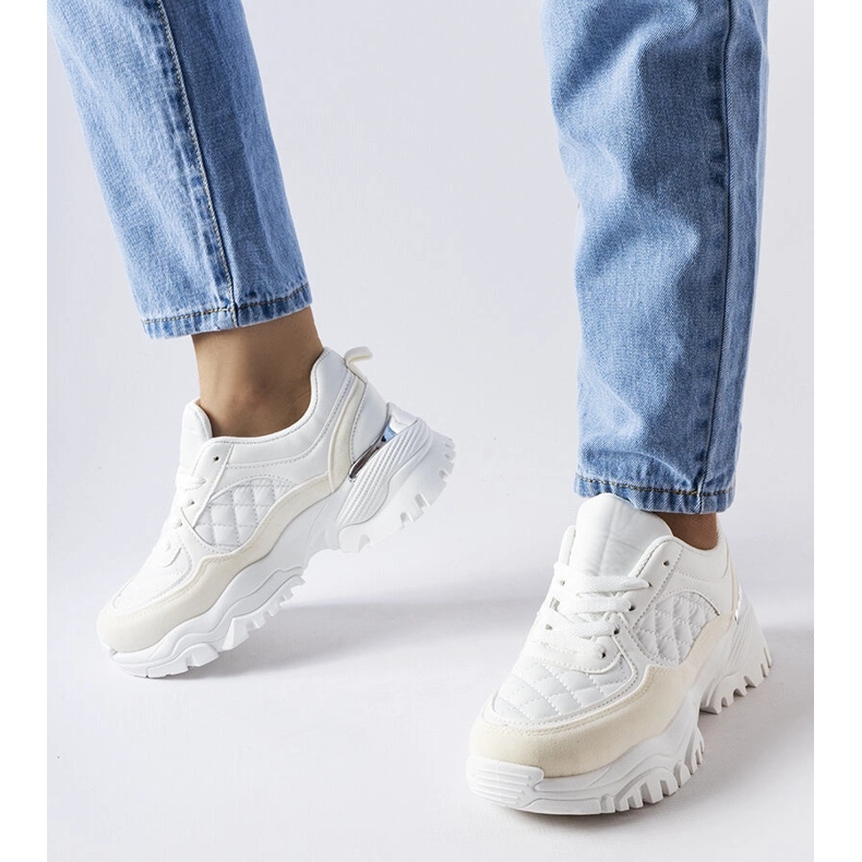 Inna Hvide sneakers med sølvindlæg fra Esquibel 2
