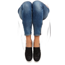 Stilfuld elegant slipony 788-26 Sort 1