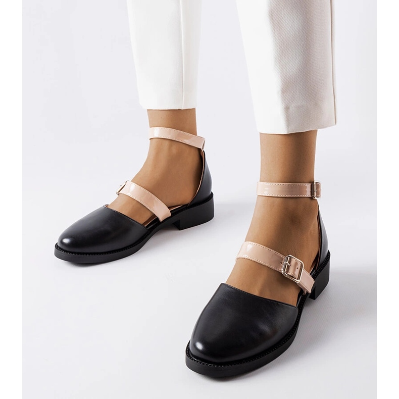 Sorte damesandaler fra Josiane 1