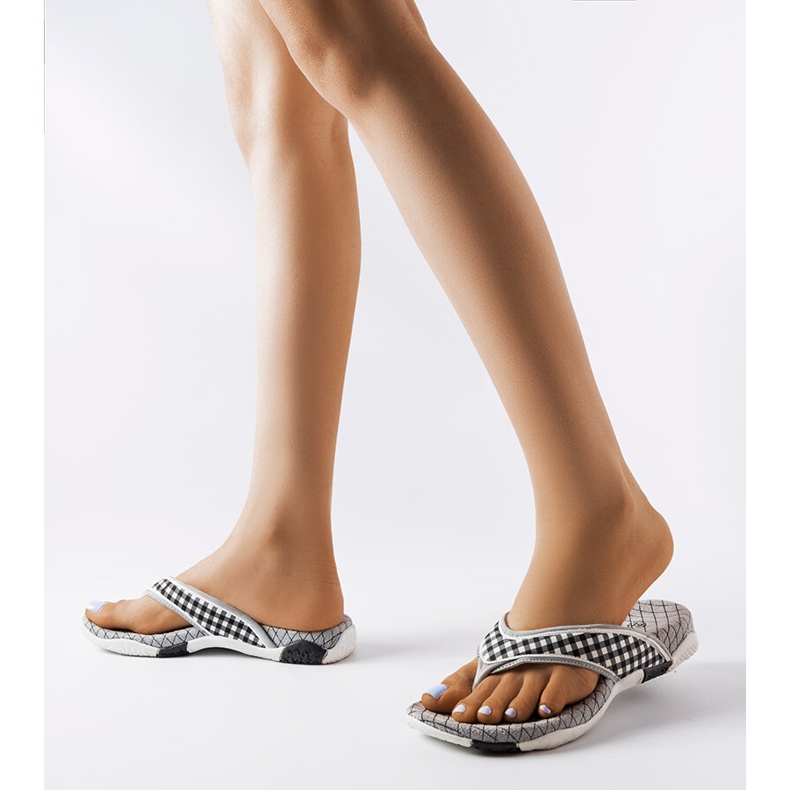 Mareta tekstil flip-flops sort 1