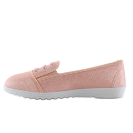 Skønne lyserøde sneakers med tå 1