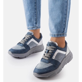Blå perforerede sneakers fra Trecasali 1