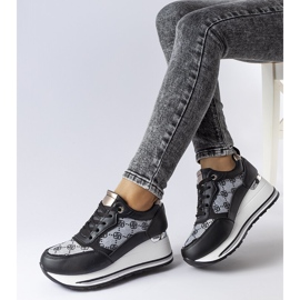 Sorte wedge sneakers fra Rouxi 1