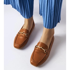 Brune dekorative loafers fra Docherty 1