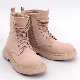 Peddy Khaki ankelstøvler med snøre beige 1