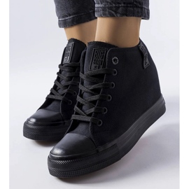 Big Star LL274034 sorte wedge sneakers 1
